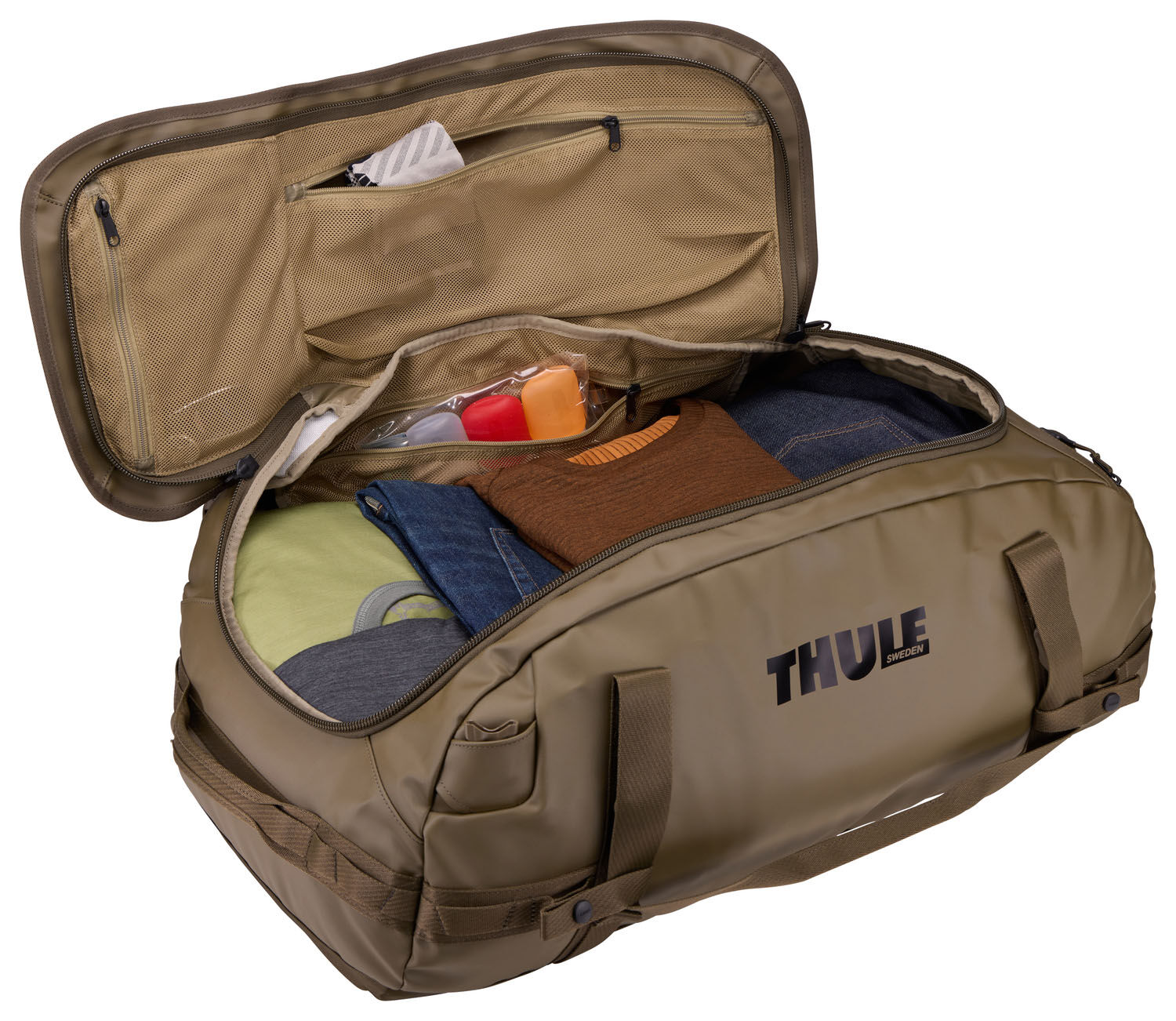 THULE Chasm Reisetasche/Rucksack 70L Deep Khaki THULE Chasm Reisetasche/Rucksack 70L Deep Khaki