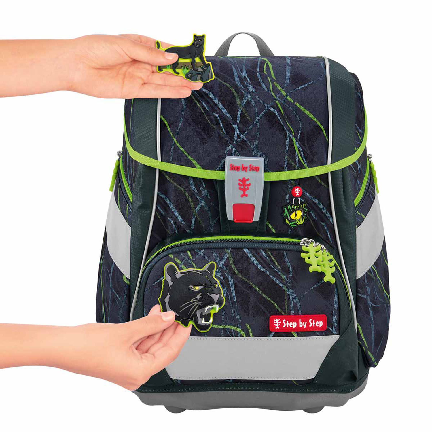 Step by Step 2IN1 PLUS Schulranzen-Set, 6-teilig Danger Cat Chiko Step by Step 2IN1 PLUS Schulranzen-Set, 6-teilig Danger Cat Chiko