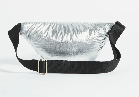 Wouf Quilted Collection Waist Bag Glossy Silver
