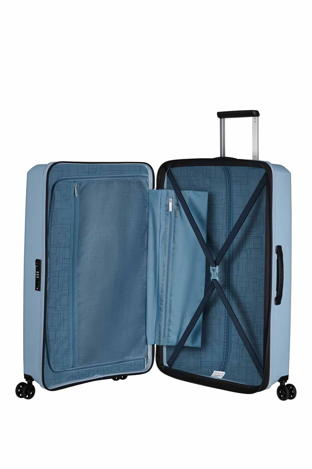 American Tourister AeroStep 77cm Check-in Größe L, erweiterbar Soho Grey
