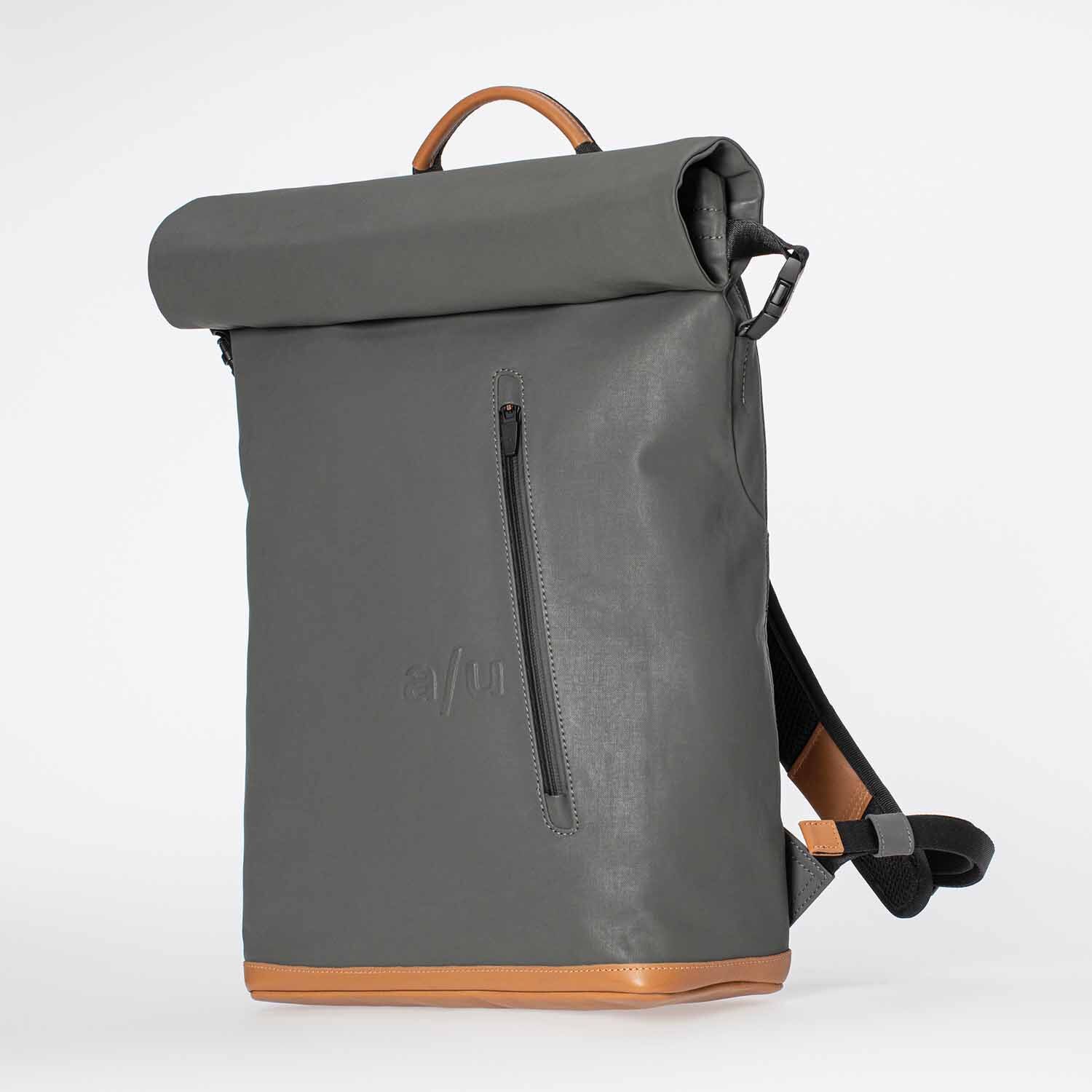 aunts & uncles Japan Fukui Rolltop Rucksack mit 15" Notebookfach gravity grey