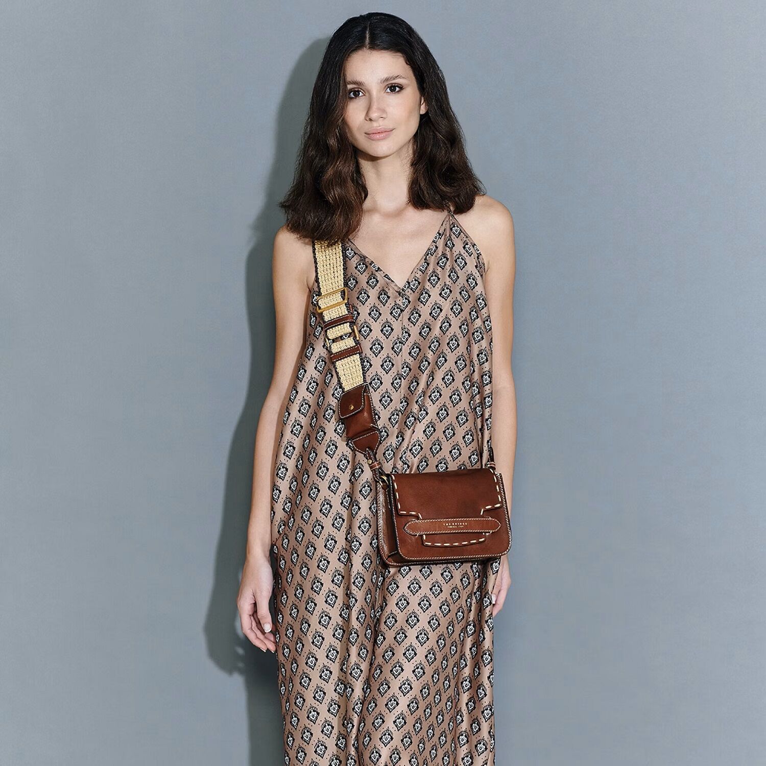 The Bridge Lucrezia WOW Schultertasche 0419237Q Braun/Gold