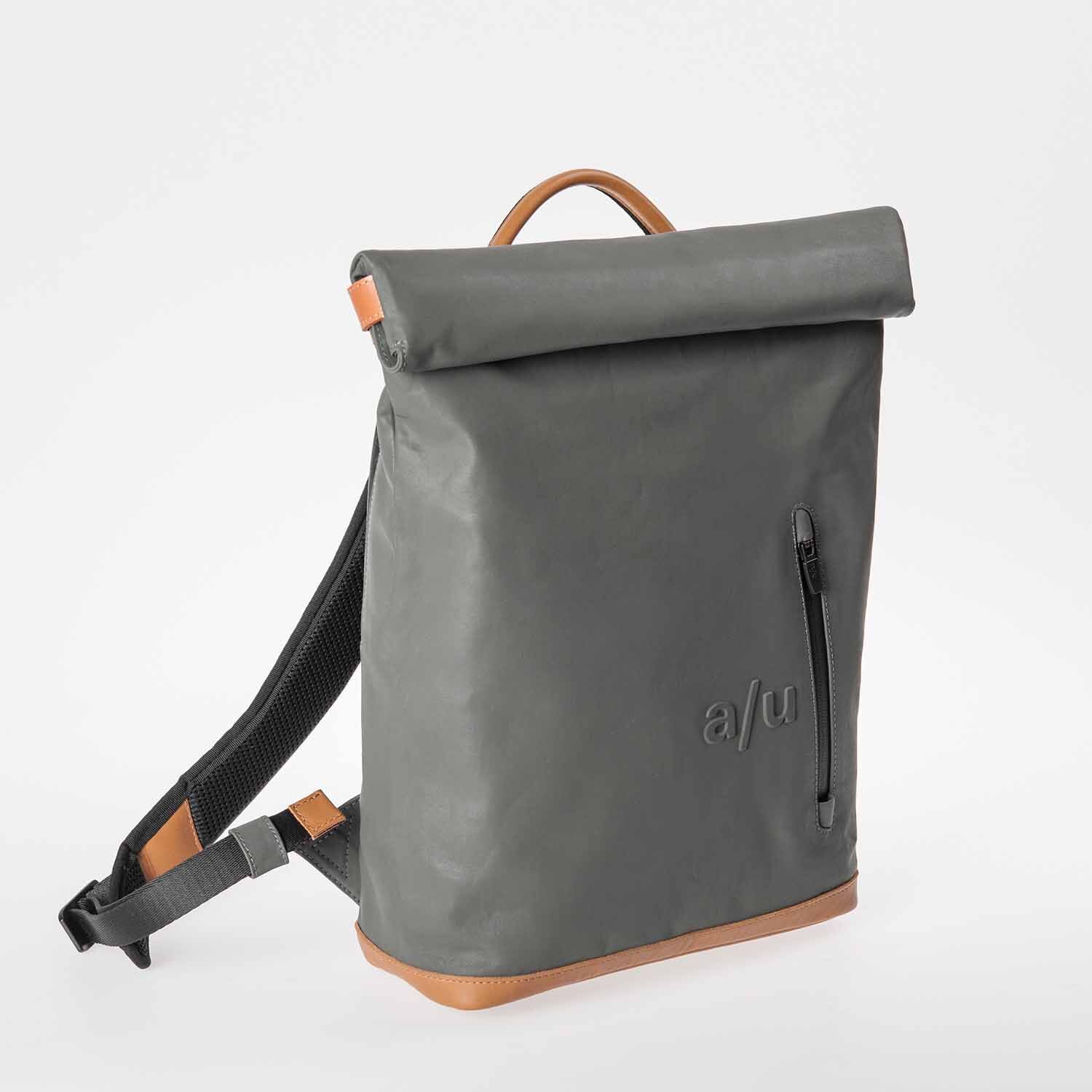 aunts & uncles Japan Wakayama Rolltop Rucksack mit 13" Notebookfach gravity grey