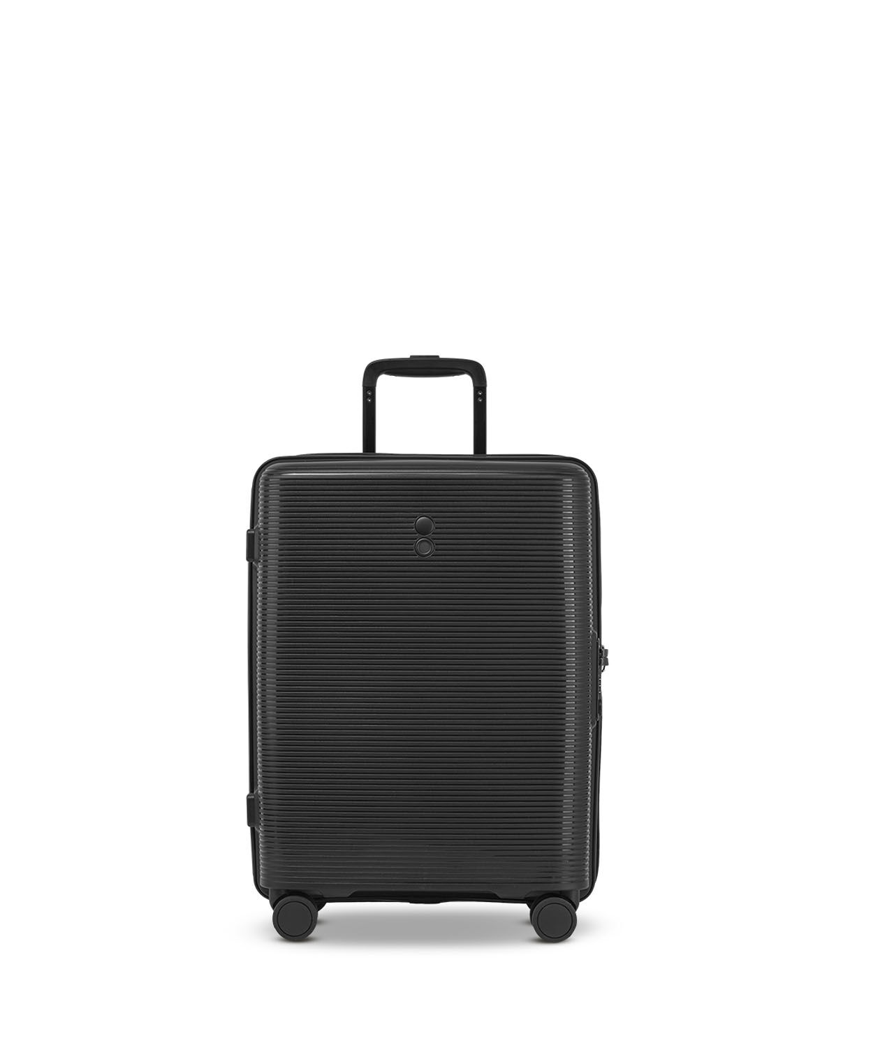 ECHOLAC Forza Koffer S 4-Rollen, erweiterbar Black