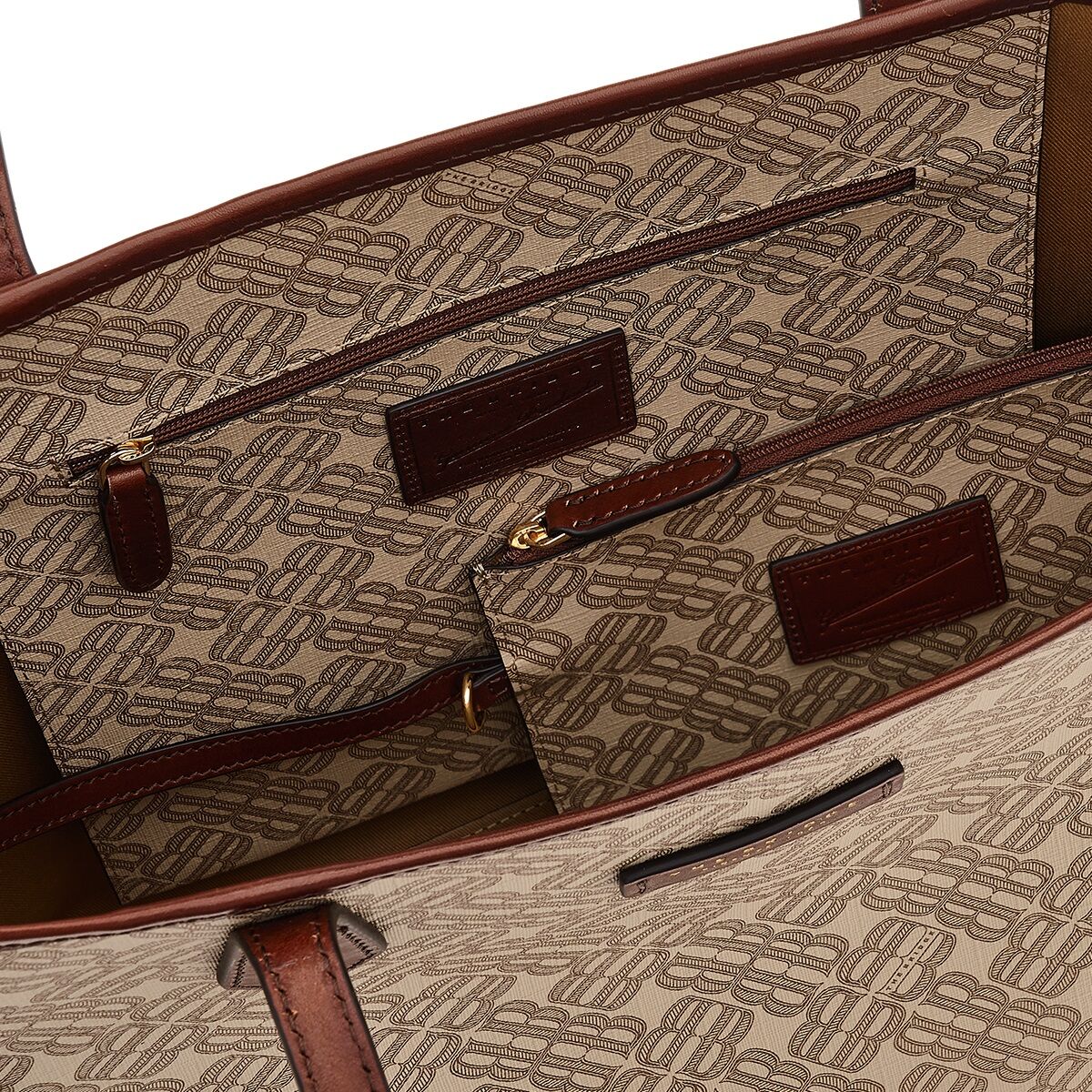 The Bridge Anna Leder-Shopper 32cm Sand/Gold
