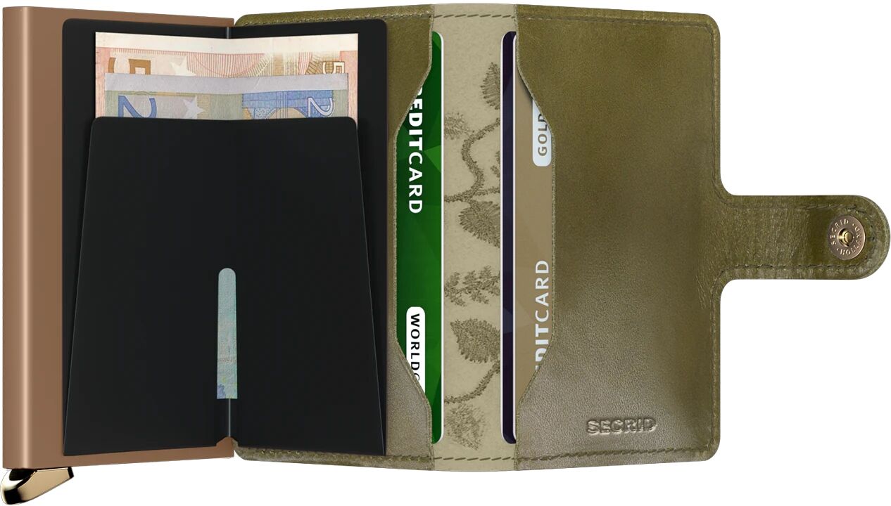 Secrid Miniwallet Premium Stitch Floral MSt-Olive
