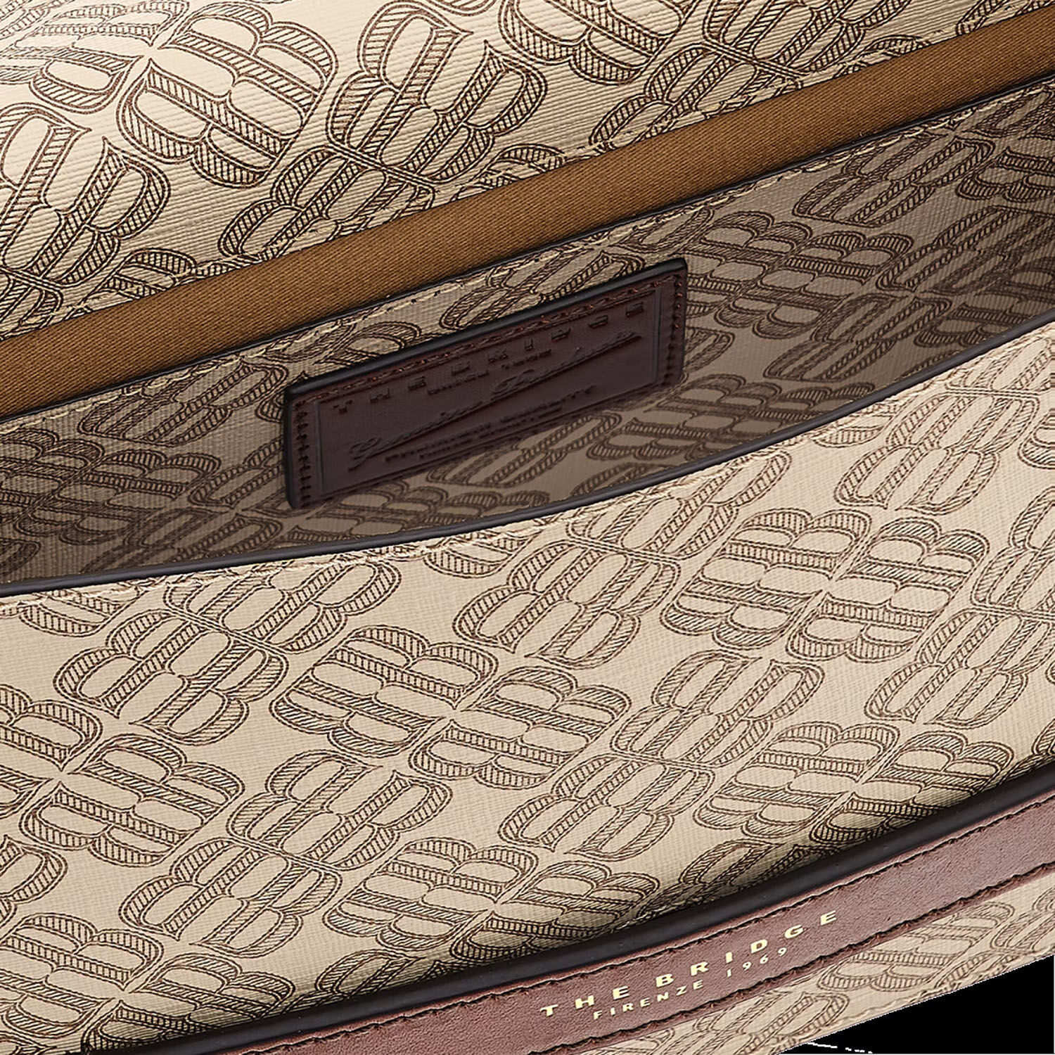 The Bridge Anna Schultertasche 25cm Sand/Gold