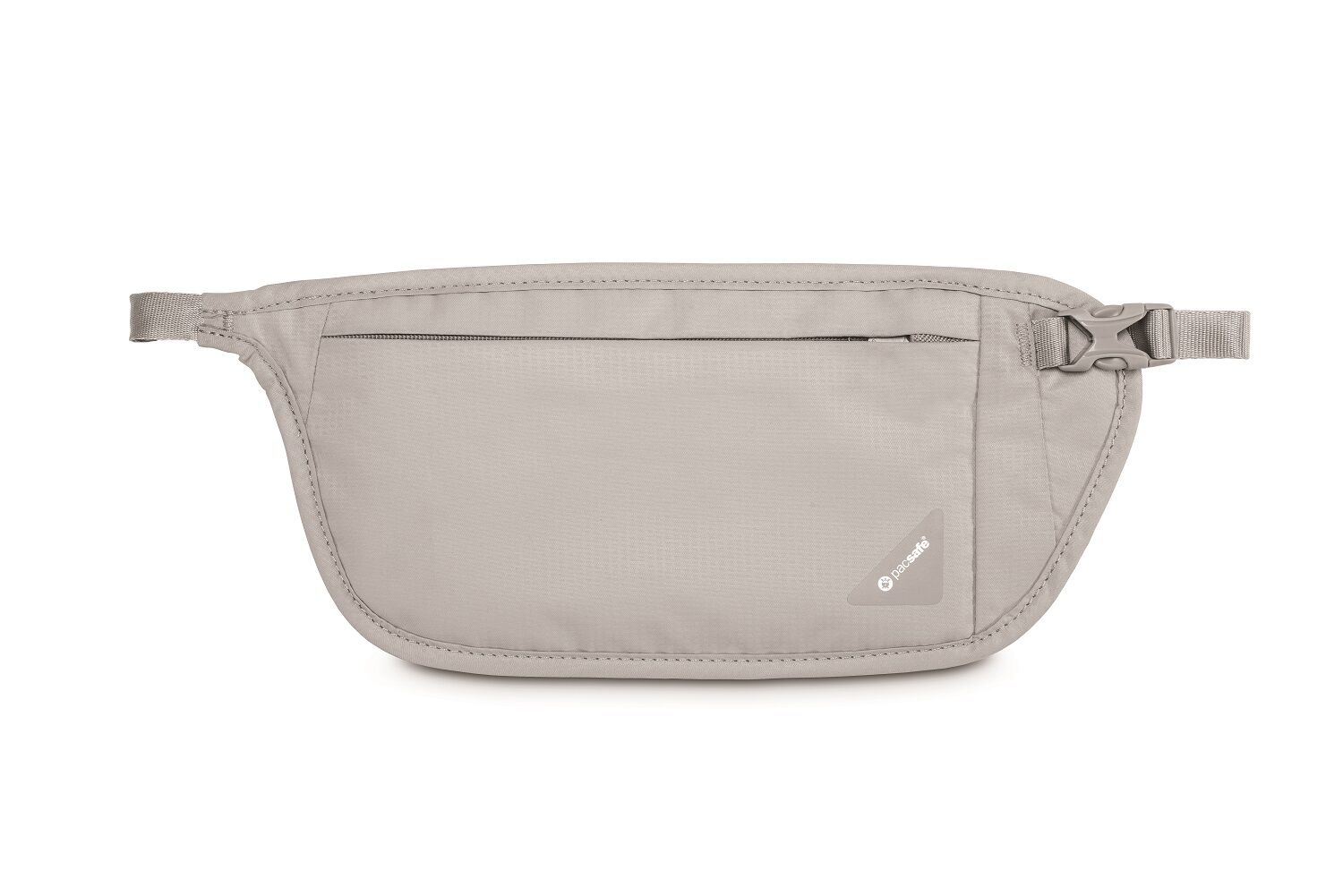 pacsafe Coversafe V100 RFID-blockierende Taillen-Geldtasche Neutral Grey