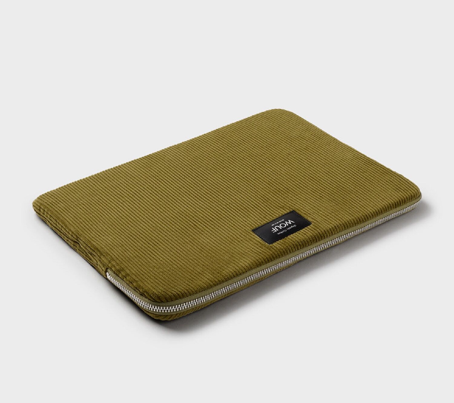 Wouf Corduroy Collection Laptop Sleeve 13" & 14" Olive