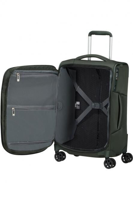 Samsonite Respark Trolley mit 4 Rollen erweiterbar 55cm + GRATIS HOTELGUTSCHEIN Forest Green