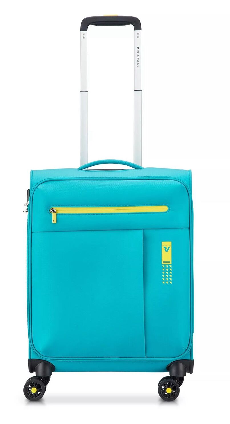Roncato Lite Soft Handgepäck Carry-On Trolley 4-Rollen Türkis