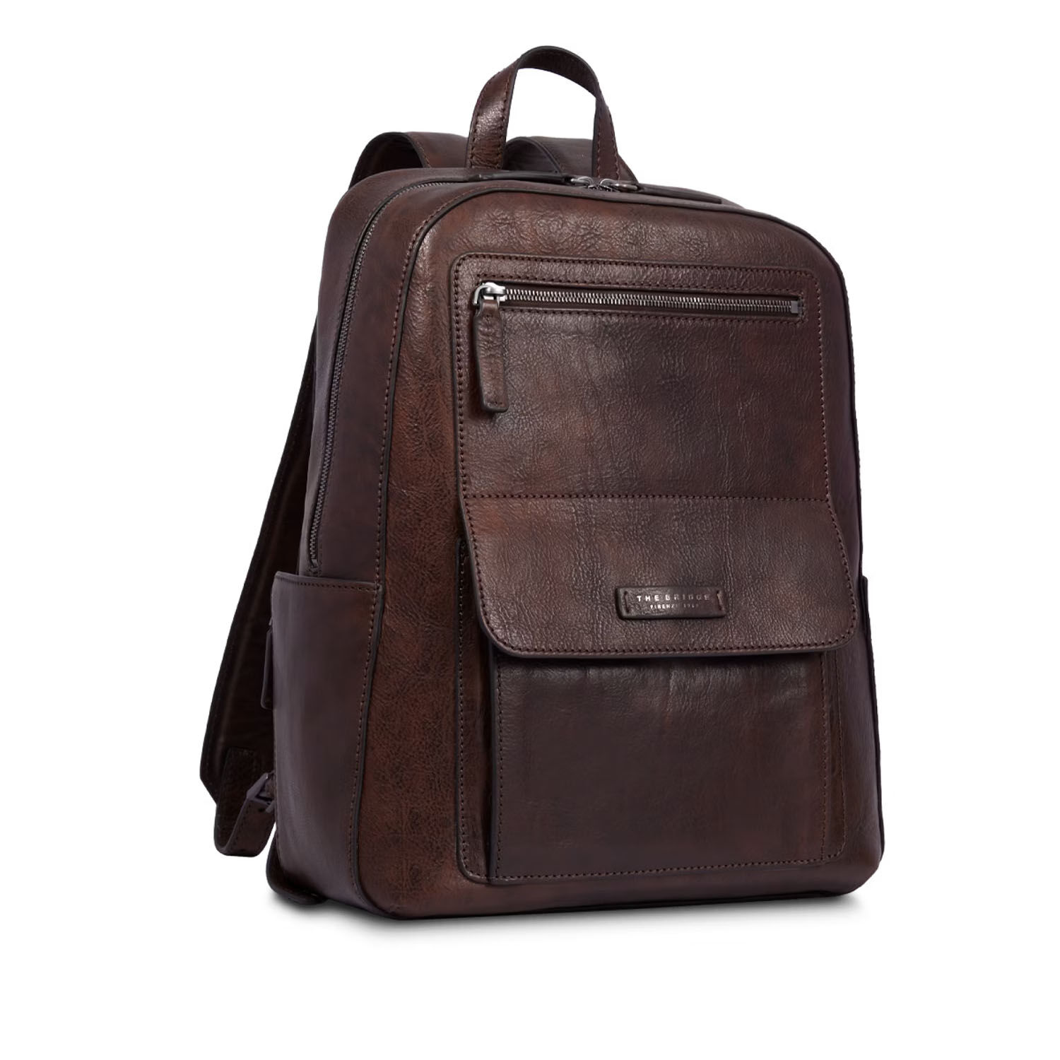 The Bridge Alberto Wild Leder-Rucksack 40cm Kastanie/Ruthenium
