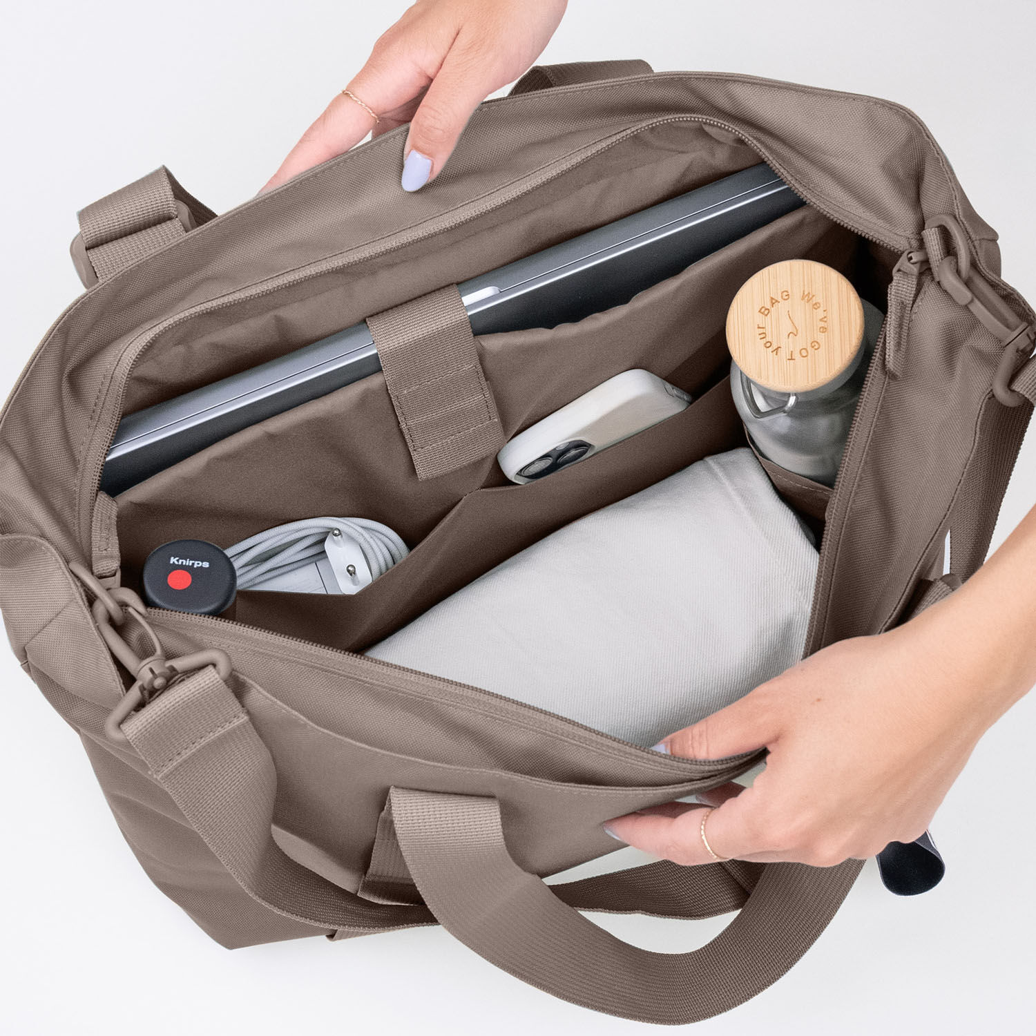 GOT BAG Shopper Tote Bag Medium oyster monochrome