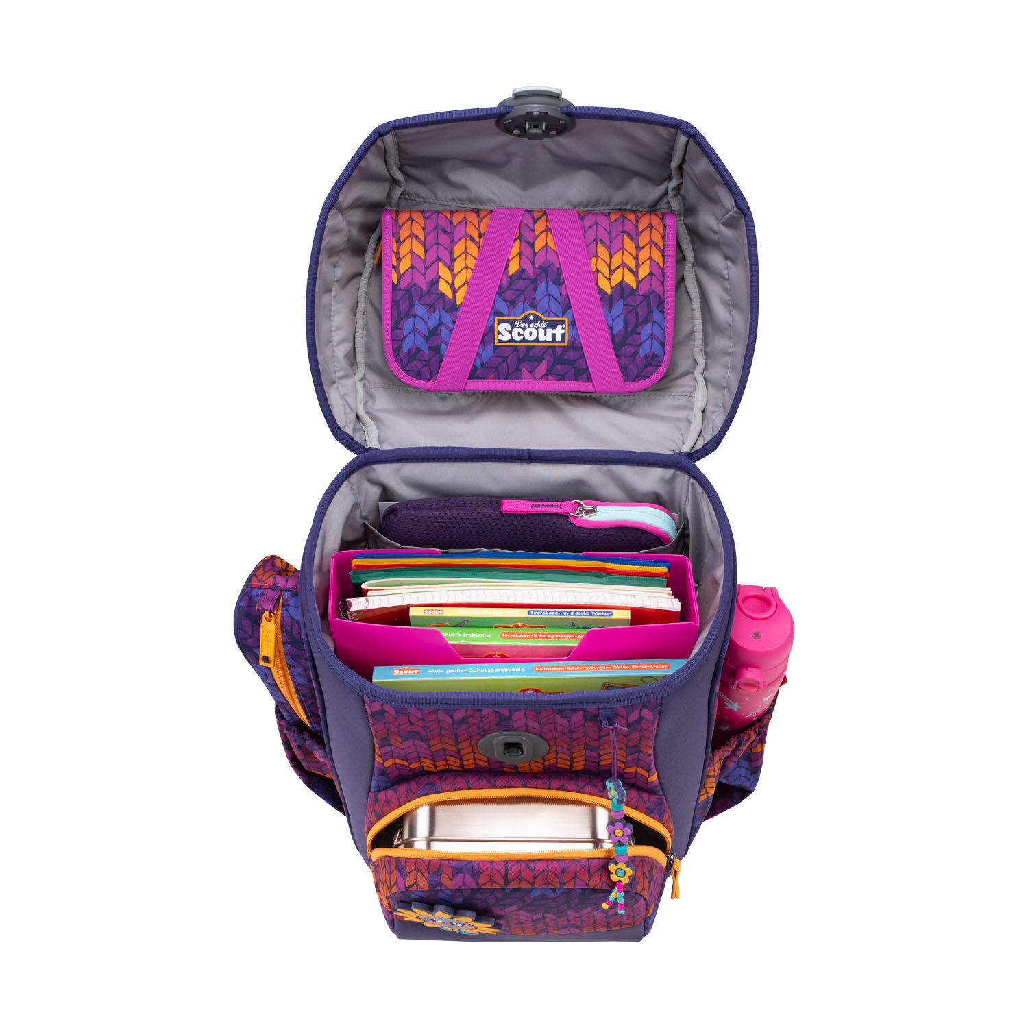 Scout Neo Exklusiv Superflash Schulranzen-Set 4-teilig Fantasy