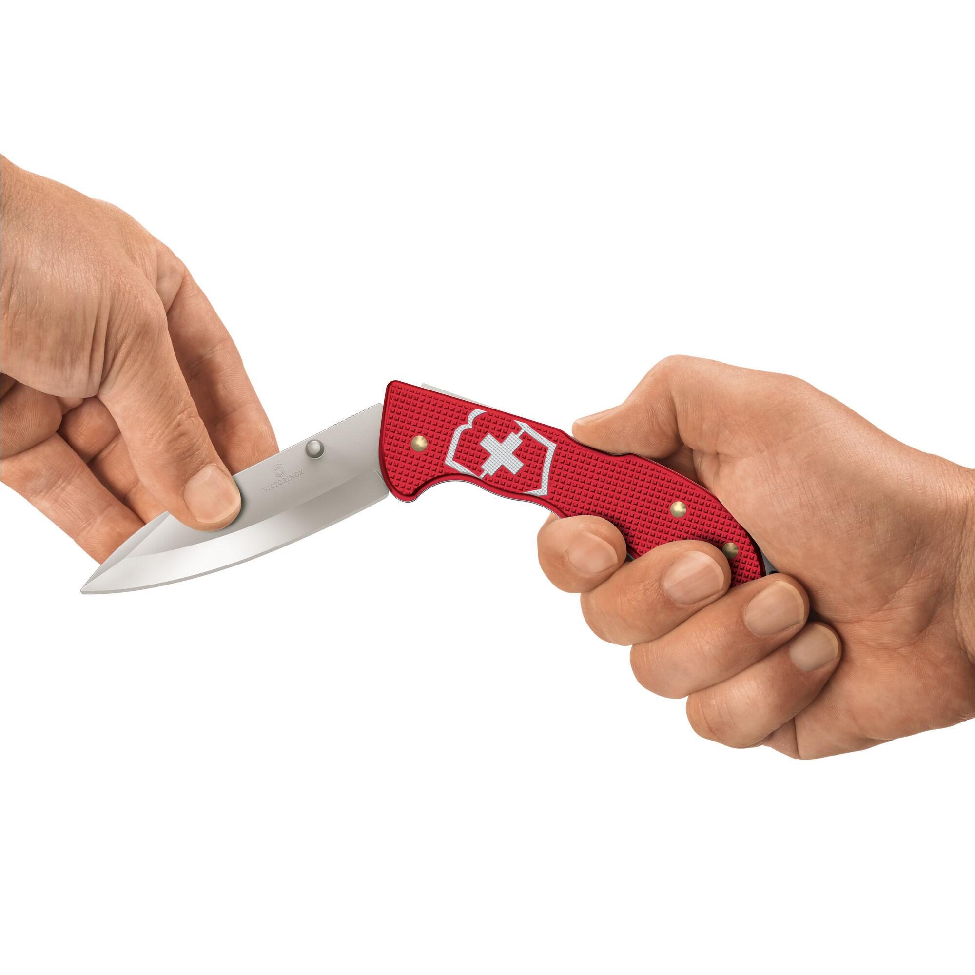 Victorinox Evoke Alox Grosses Taschemesser, Klappbares Messer silber