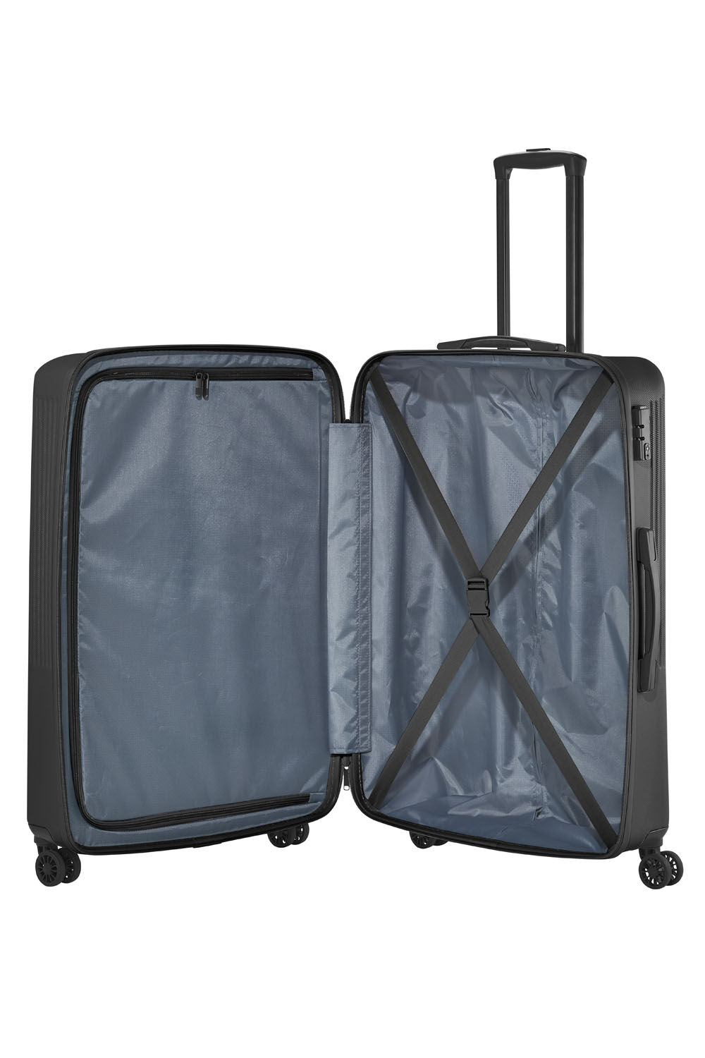 Travelite BALI Trolley L 4-Rollen Schwarz