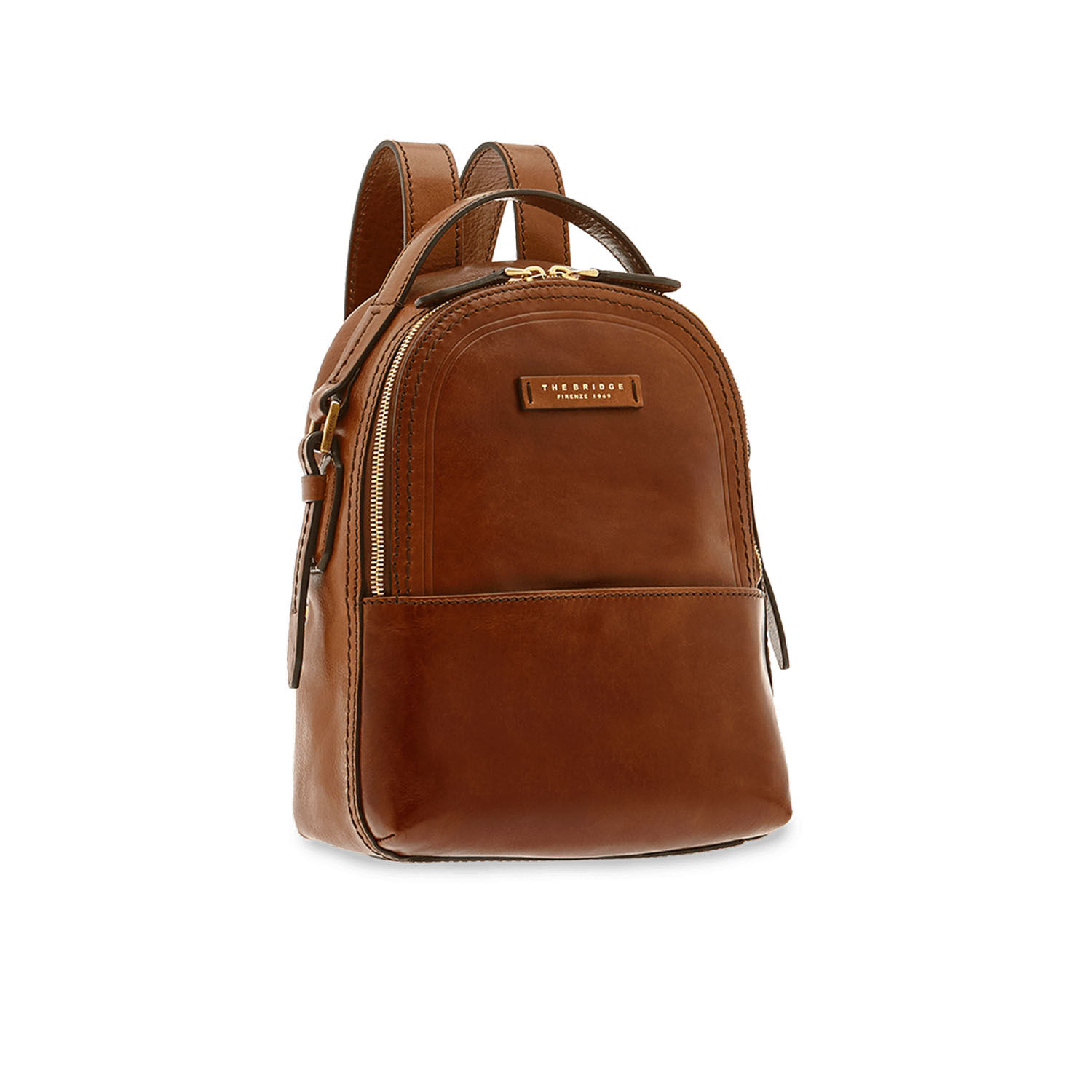 The Bridge Pearldistrict Rucksack 27cm - 04123701 Braun/Gold