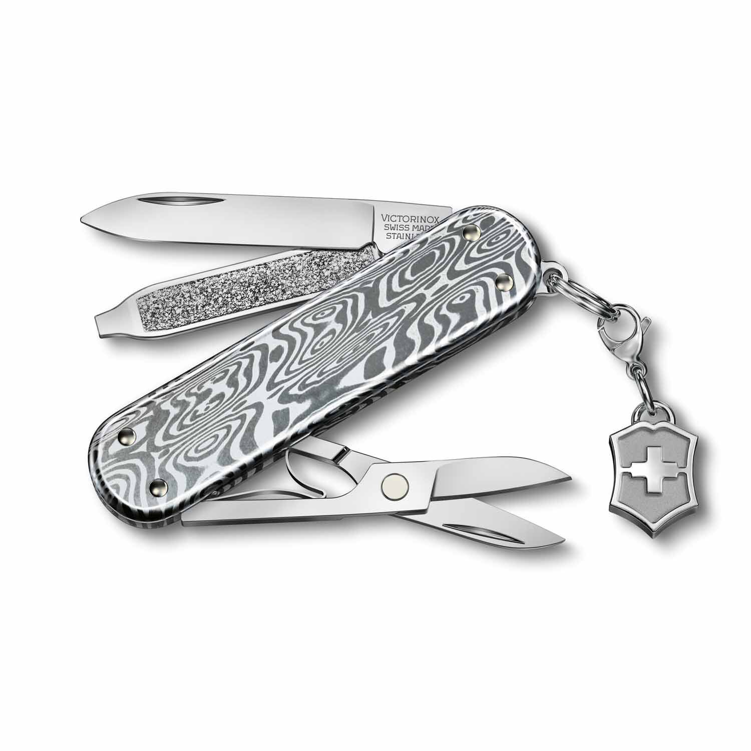 Victorinox Classic SD Brilliant, 58 mm, Damast Victorinox Classic SD Brilliant, 58 mm, Damast
