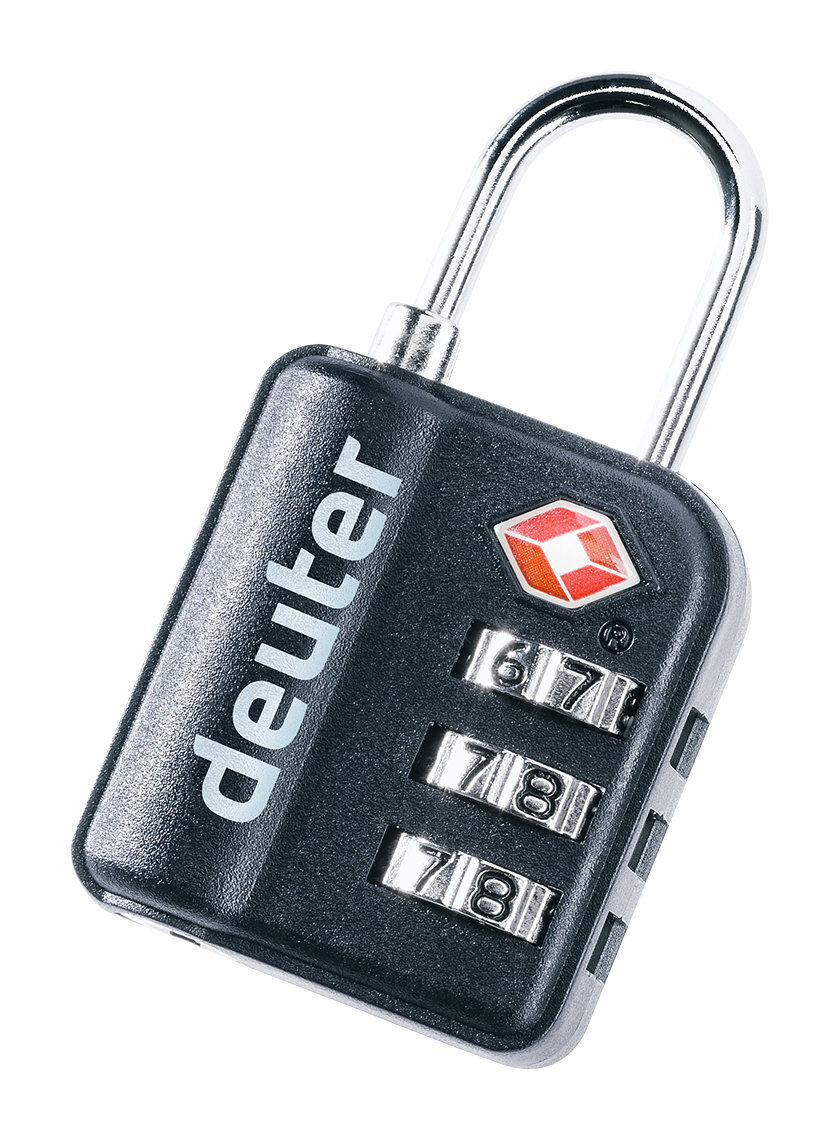Deuter TSA Pad Lock Zahlenbügelschloss Black