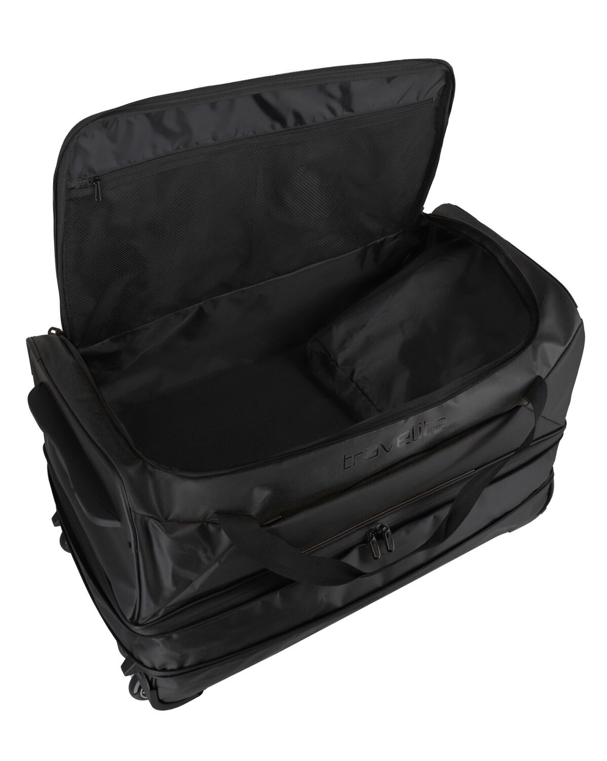 Travelite Basics Plane Rollenreisetasche erweiterbar Schwarz