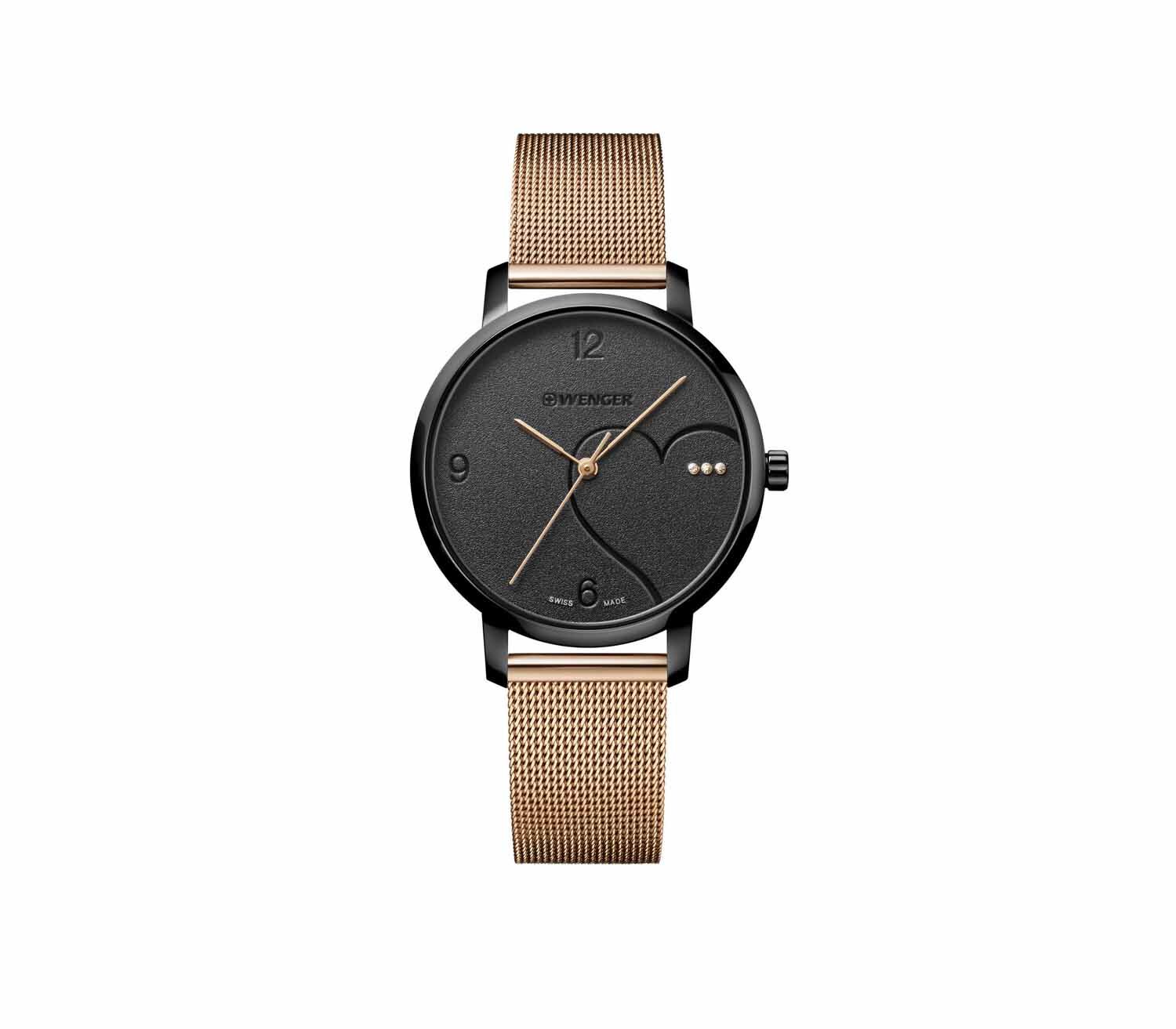 Wenger Metropolitan Donnissima 38mm Damenuhr mit Swarovski-Kristallen