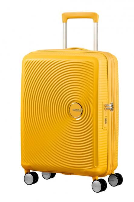 American Tourister Soundbox Trolley S 4R 55cm, erweiterbar Golden Yellow