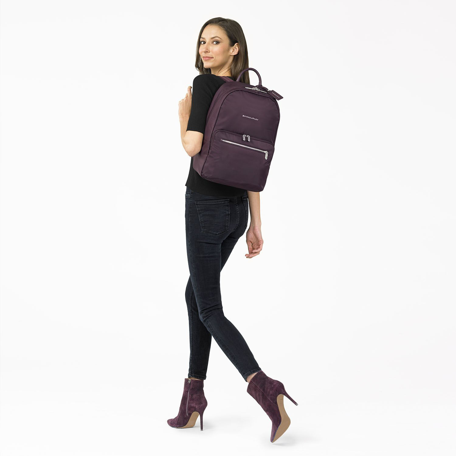 Briggs & Riley Rhapsody Essential Backpack plum