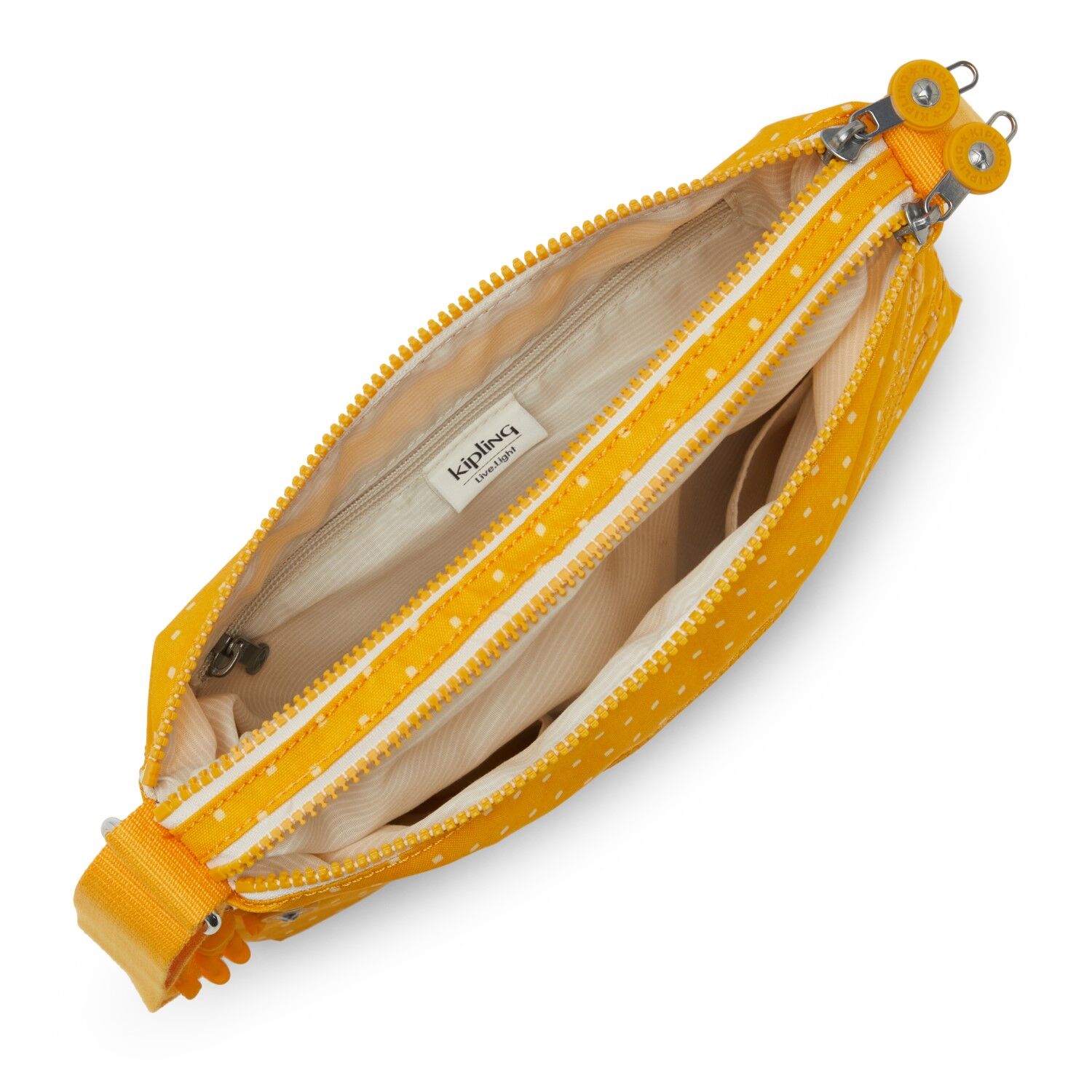 Kipling ALVAR Mittelgroße Schultertasche Soft Dot Yellow