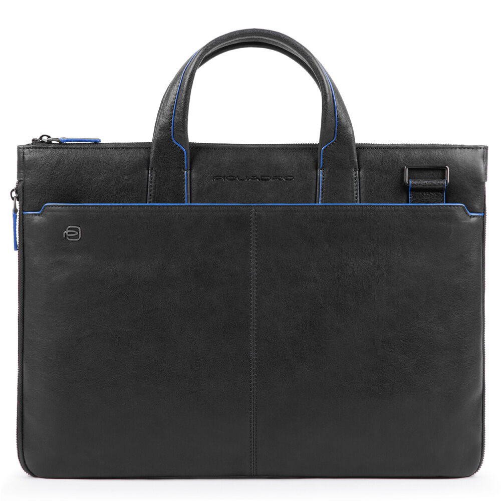Piquadro Blue Square Special Schmale, ausdehnbare Laptoptasche