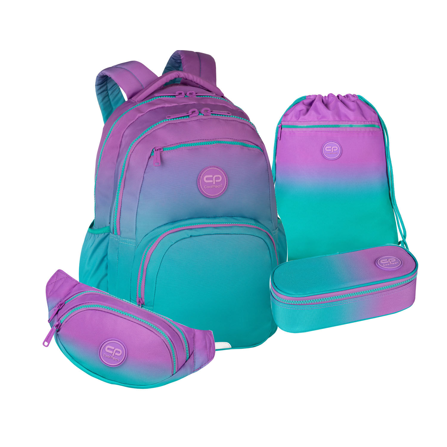 CoolPack Pick 17" 4tlg.Set Rucksack Blueberry