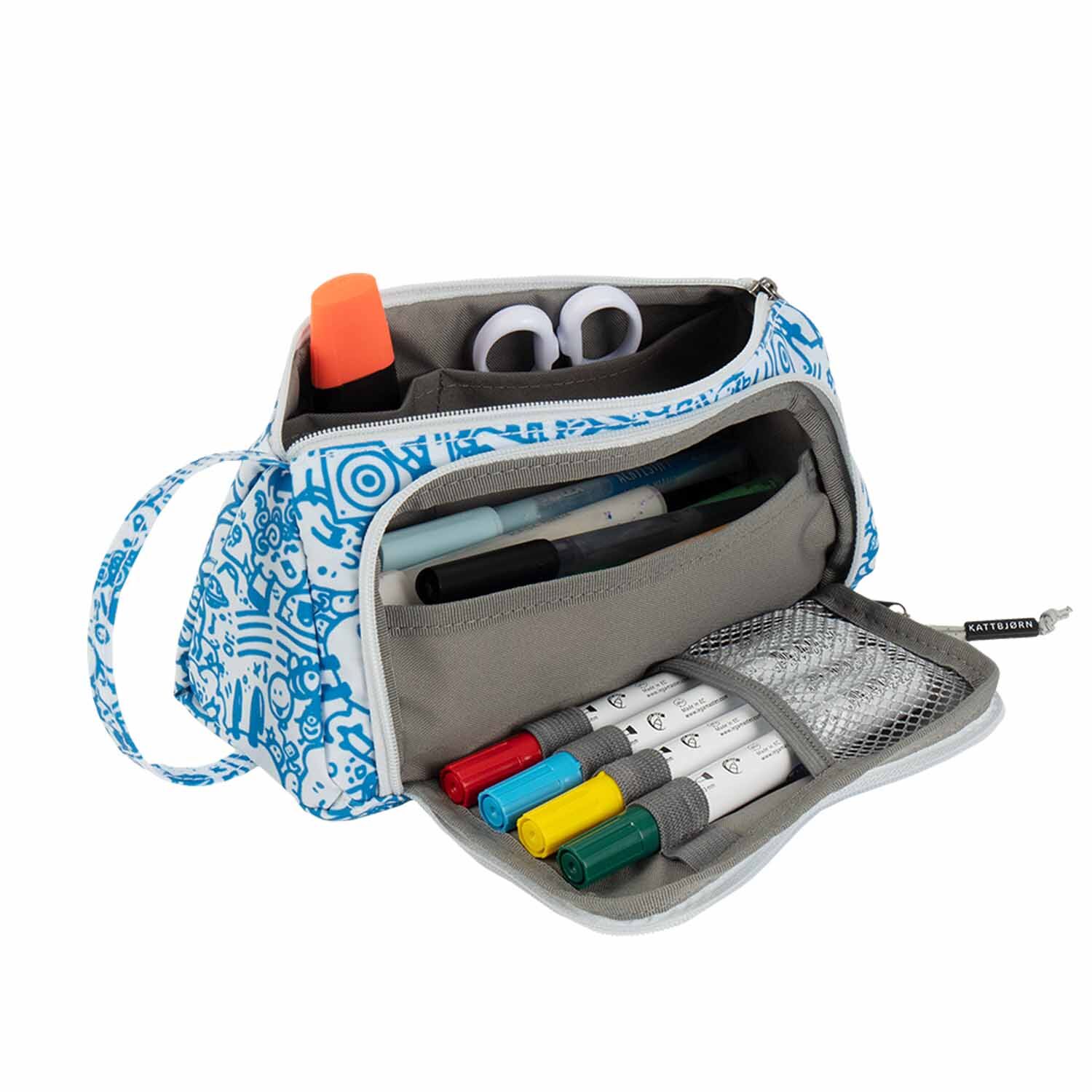 kattbjørn Swag Bag Eat my Style weiß/blau kattbjørn Swag Bag Eat my Style weiß/blau