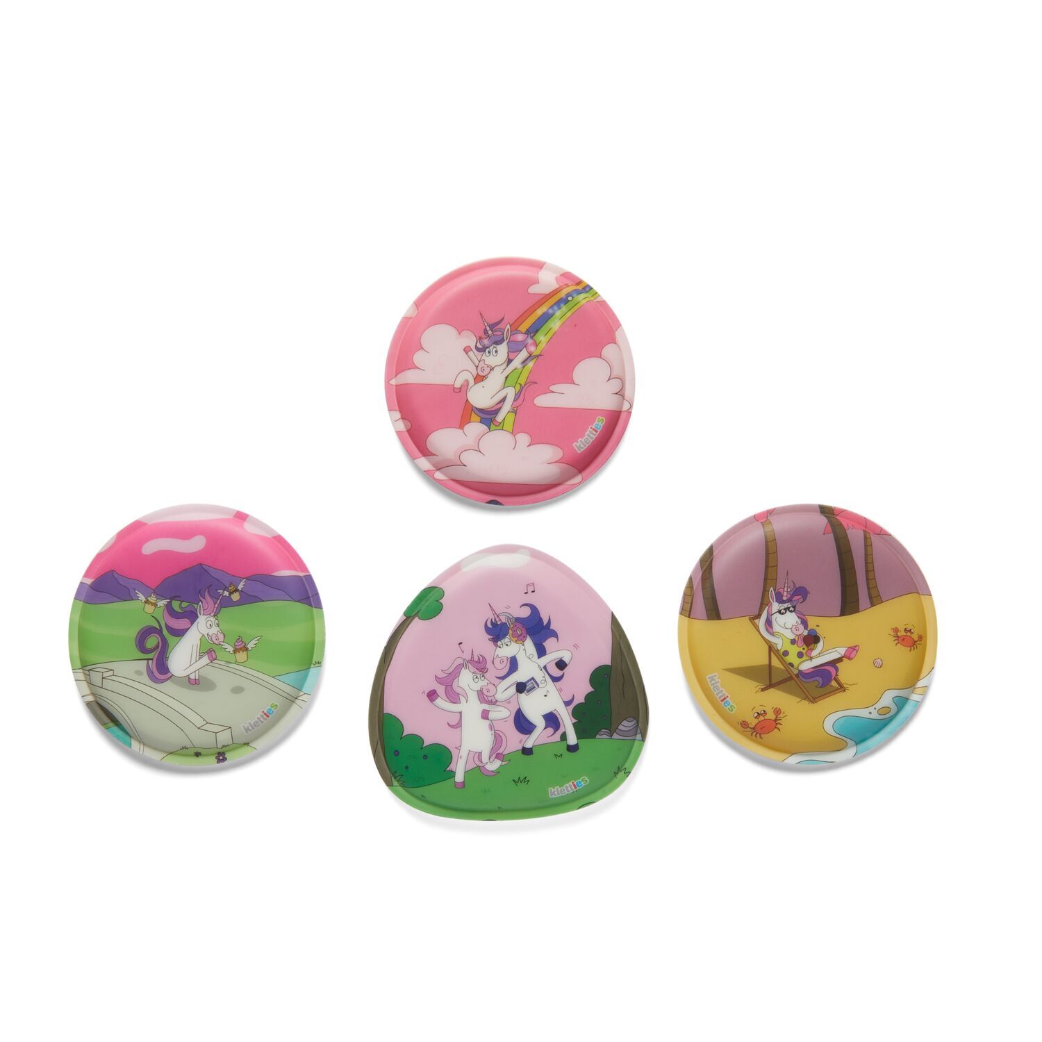 ergobag cubo NEO Edition 5-teiliges Schulrucksack-Set 2025 KuntBärbuntes Einhorn