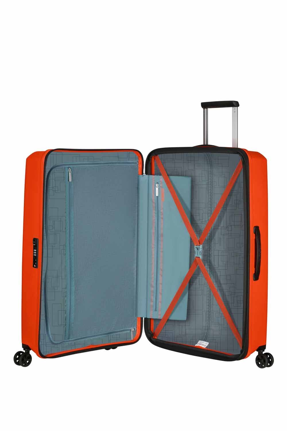 American Tourister AeroStep 77cm Check-in Größe L, erweiterbar Bright Orange