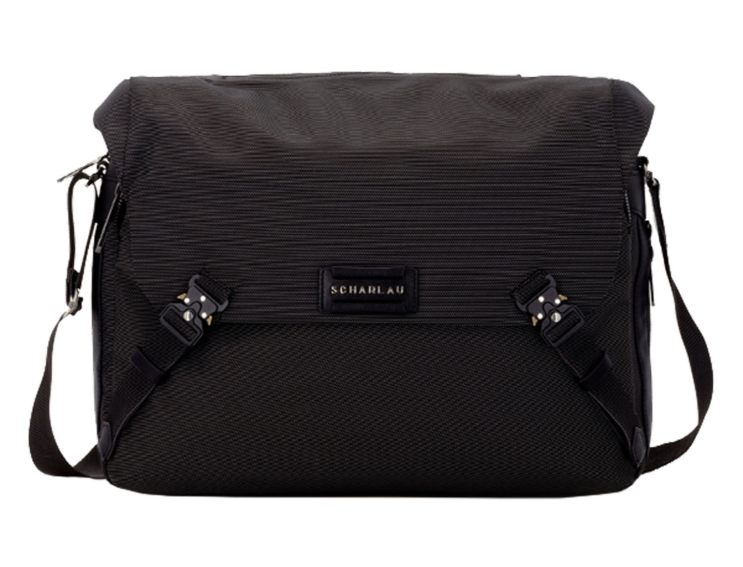 SCHARLAU First Class Air Force One, Messenger Bag mit 15,6" Laptopfach Anthracite