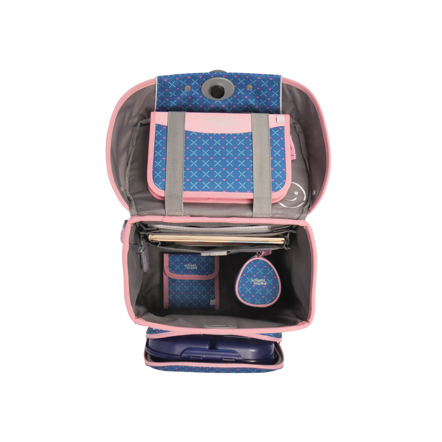 School-Mood Champion Pro 7-tlg. Schulranzenset Mila (Pferd)