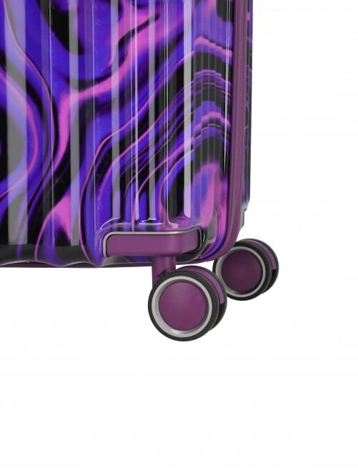 Travelite Lascana Edition 4w Trolley M Purple Swirl Travelite Lascana Edition 4w Trolley M Purple Swirl