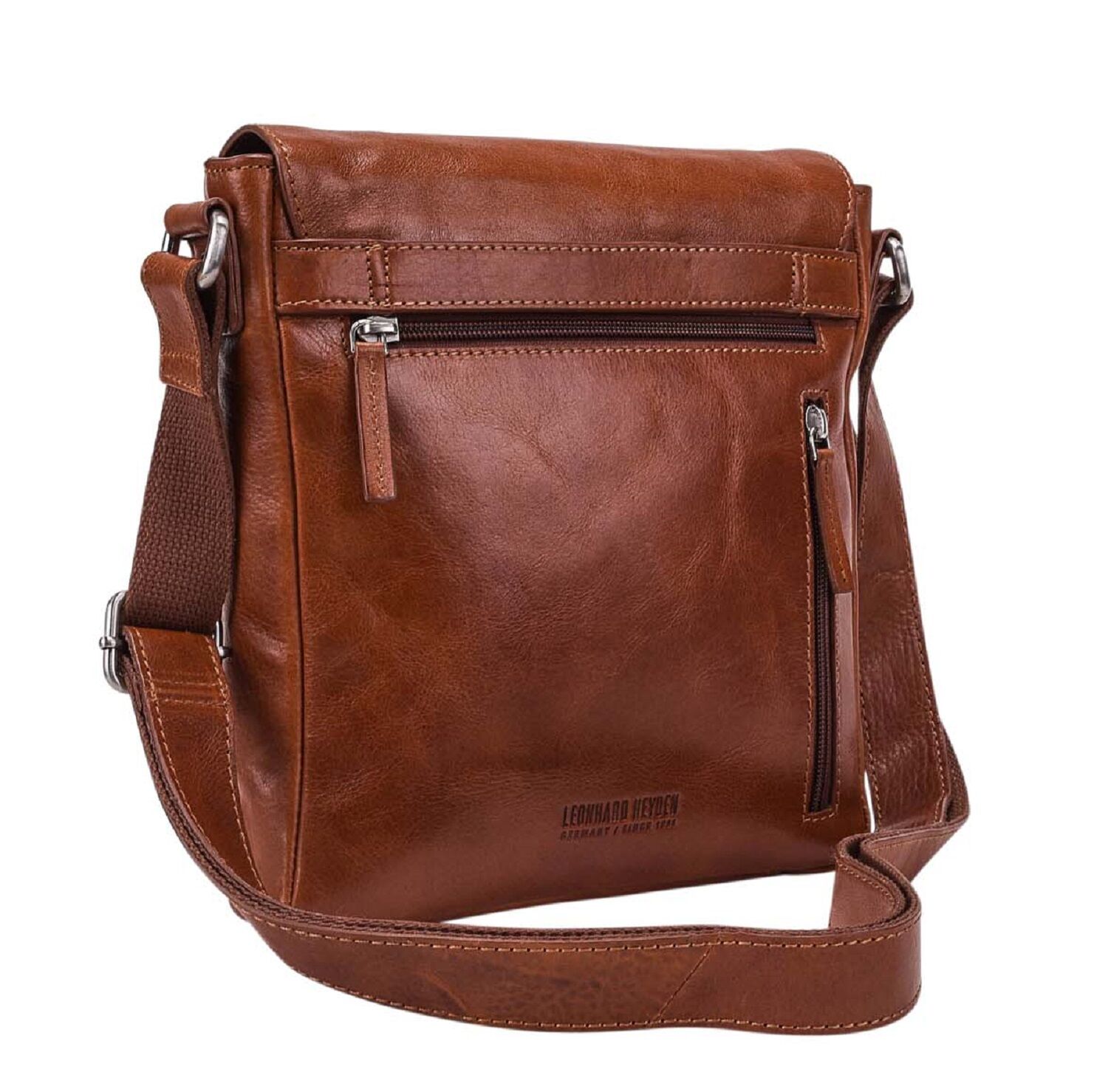 Leonhard Heyden Cambridge Leder-Umhängetasche S mit Tabletfach 10" Cognac Leonhard Heyden Cambridge Leder-Umhängetasche S mit Tabletfach 10" Cognac
