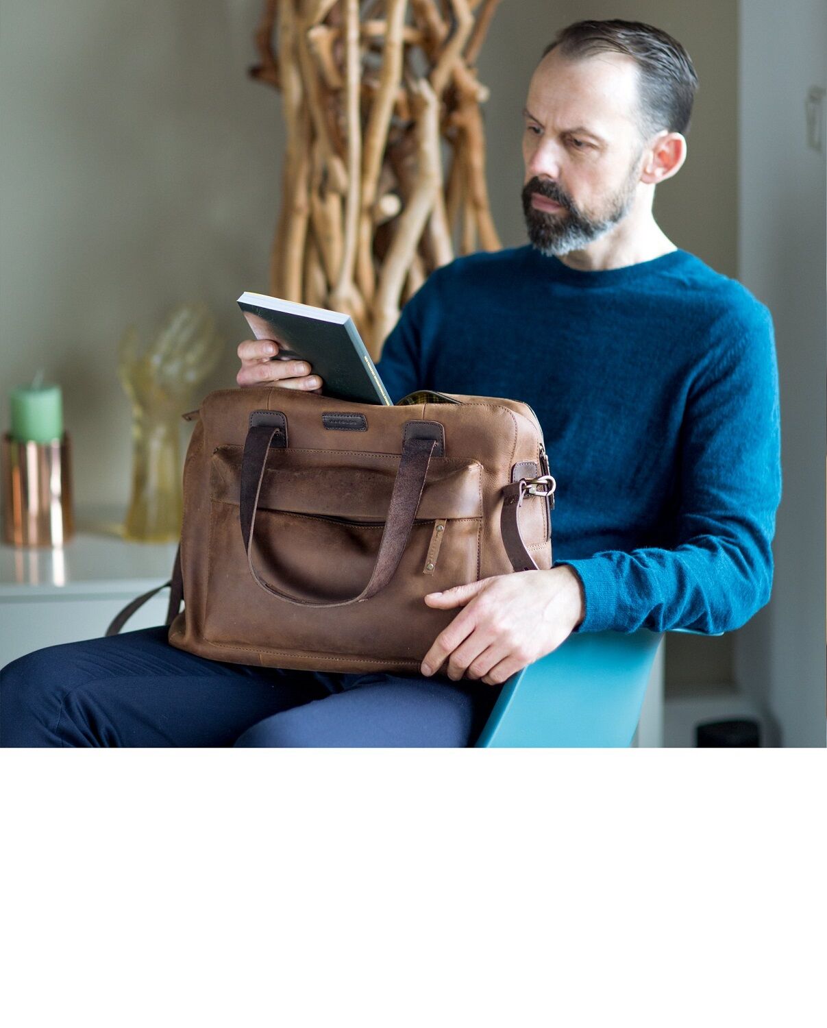 Harold's Antic Casual Businesstasche M natur