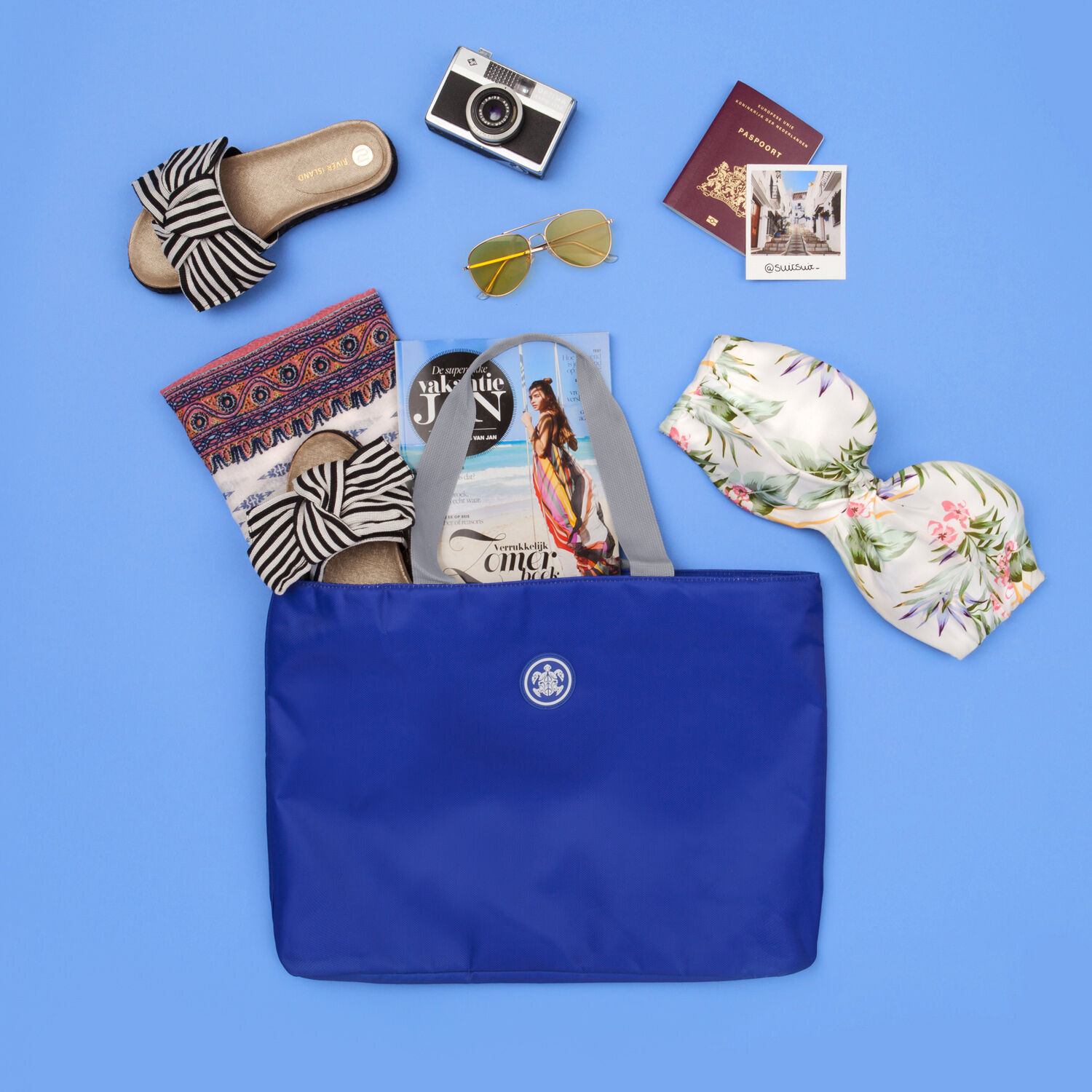 SuitSuit Caretta Strandtasche Dazzling Blue SuitSuit Caretta Strandtasche Dazzling Blue