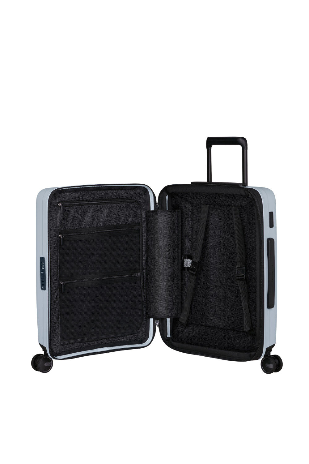 Samsonite Restackd Trolley mit 4 Rollen erweiterbar 55cm + GRATIS HOTELGUTSCHEIN Glacier