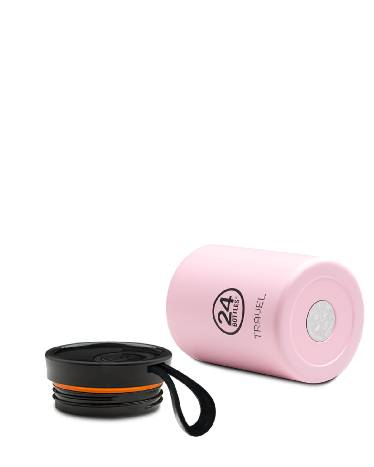 24Bottles® Travel Tumbler Snack Pot 350ml mit Fill&Go Lid Candy Pink