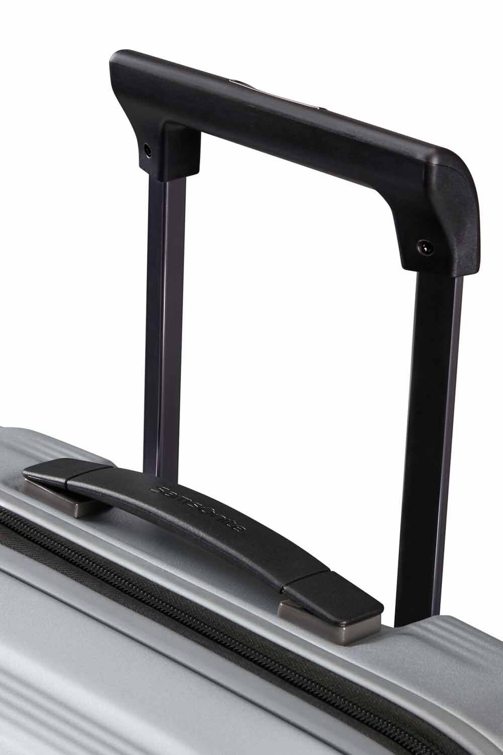 Samsonite Nuon Trolley mit 4 Rollen erweiterbar 55cm + GRATIS HOTELGUTSCHEIN Matt Silver