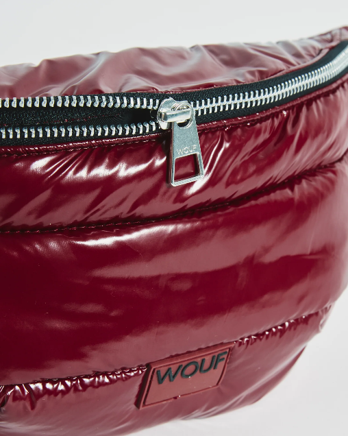 Wouf Quilted Collection Waist Bag Glossy burgundy