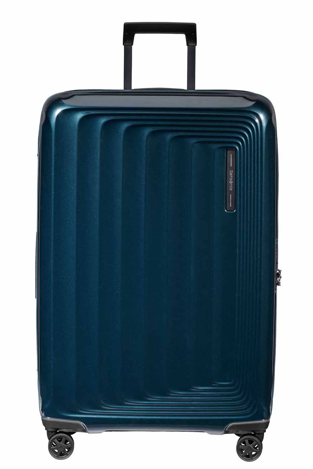 Samsonite Nuon Trolley mit 4 Rollen erweiterbar 75cm + GRATIS HOTELGUTSCHEIN Metallic Dark Blue Samsonite Nuon Trolley mit 4 Rollen erweiterbar 75cm + GRATIS HOTELGUTSCHEIN Metallic Dark Blue