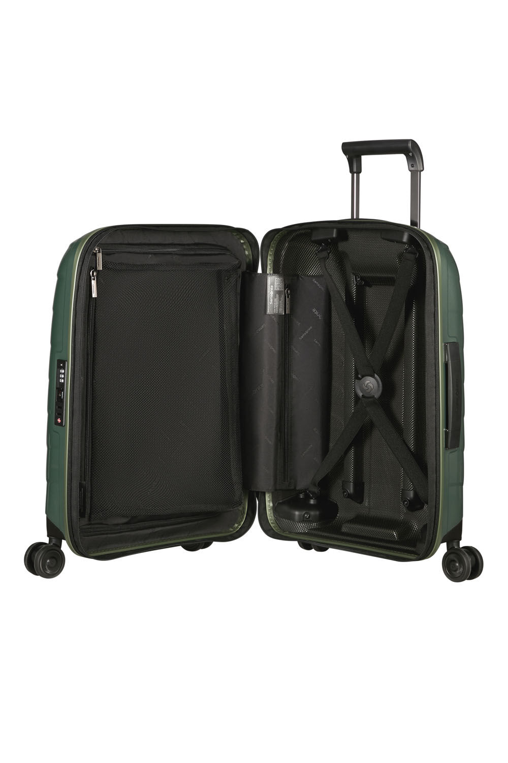 Samsonite Attrix Trolley mit 4 Rollen erweiterbar 55cm (23/26cm) Basil Green