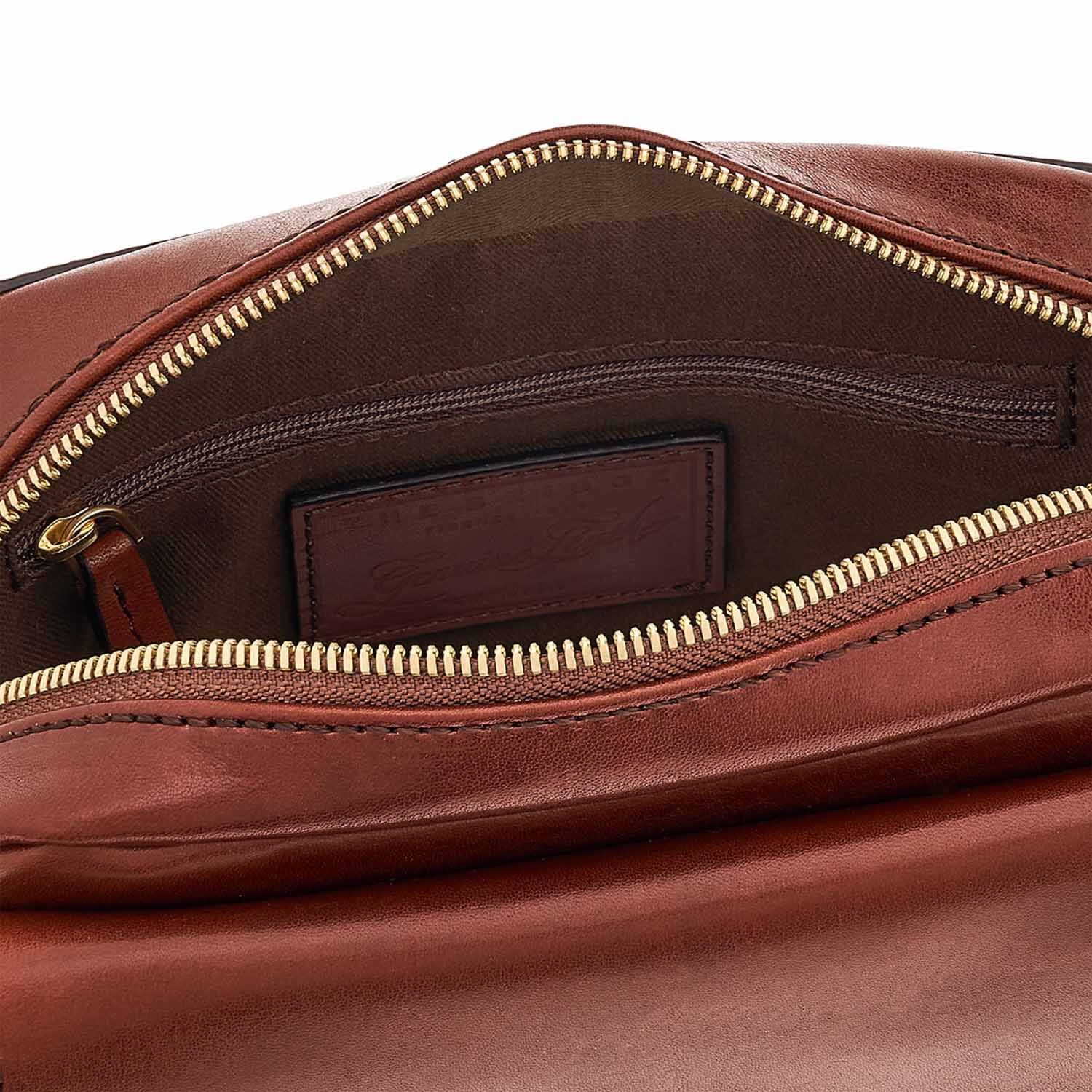The Bridge Dante Schultertasche 05341201 Braun/Gold