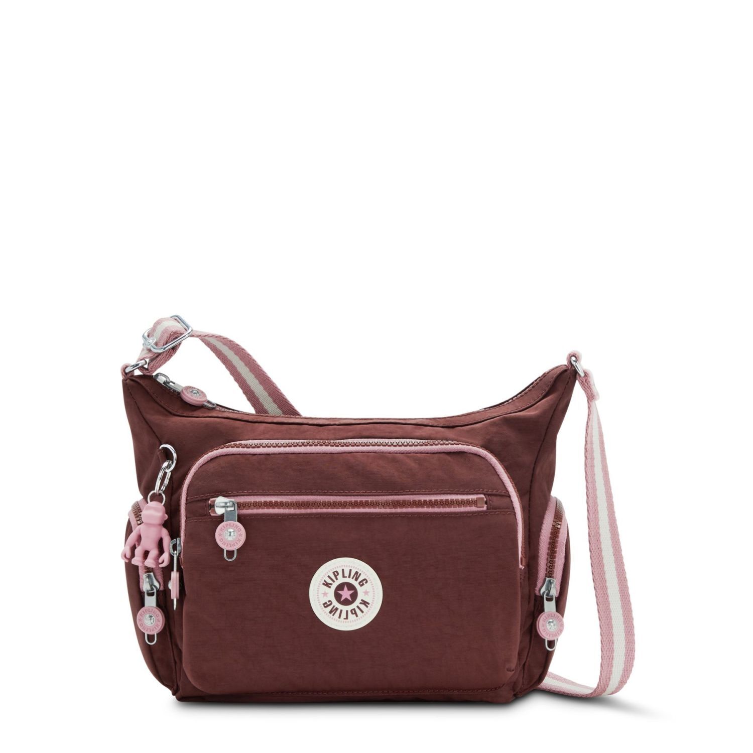 Kipling GABBIE S Umhängetasche mit Handyfach Mahogany Block