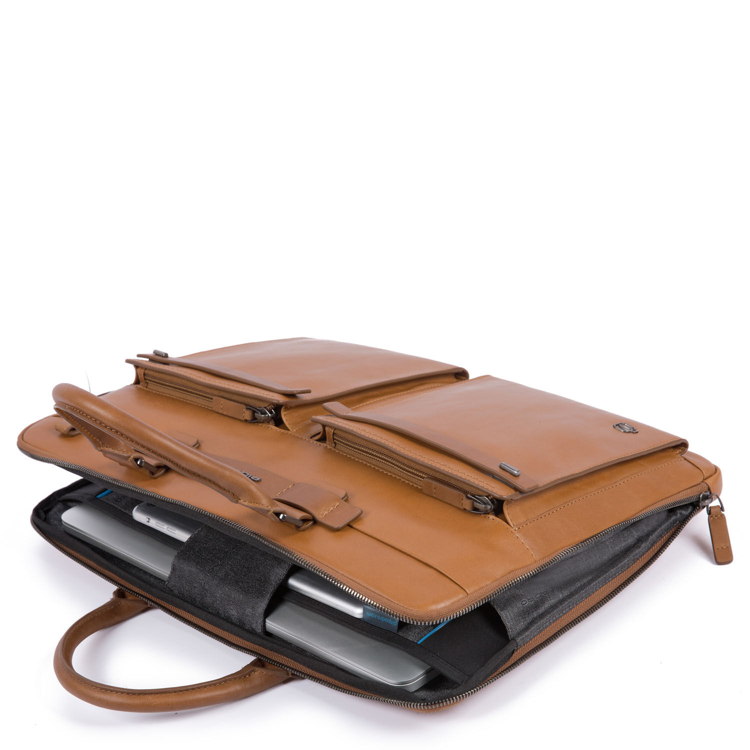 Piquadro Cube Kurzgrifflaptoptasche mit iPad®10,5’’/15,6 Zoll-Fach schwarz