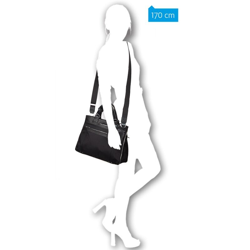 Piquadro Link Erweiterbare Laptoptasche schmal dark brown