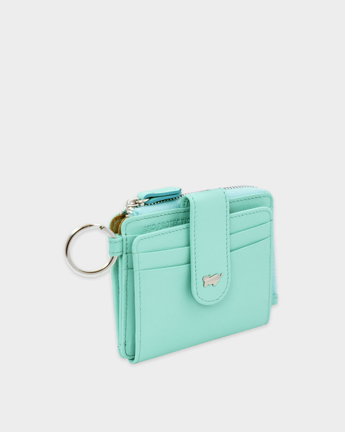 Braun Büffel JOY RFID Kartenbörse mit Schlüsselring 8CS aquamarin Braun Büffel JOY RFID Kartenbörse mit Schlüsselring 8CS aquamarin